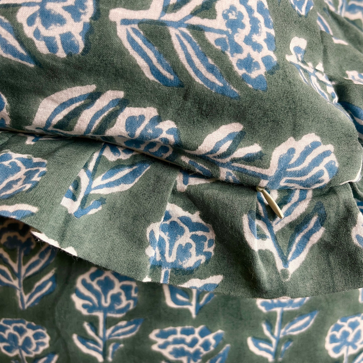 Indian Block Print Floral Cushion Covers set of 2