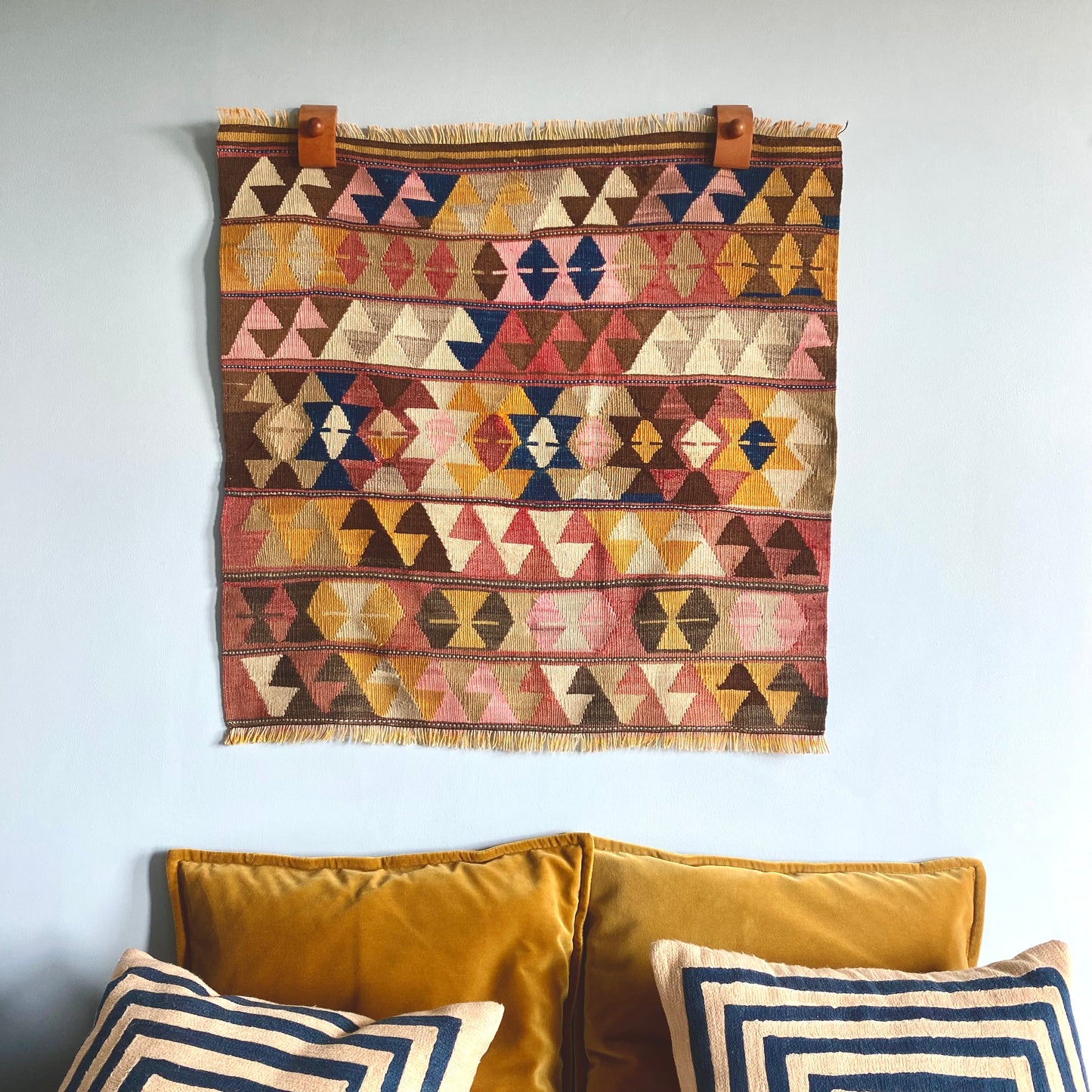 Vintage Turkish Kilim Wall Hanging / Rug