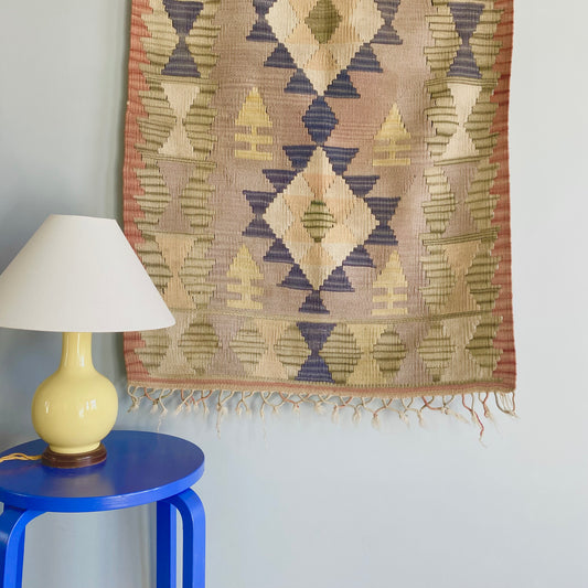 Vintage Turkish Kilim Wall Hanging / Rug