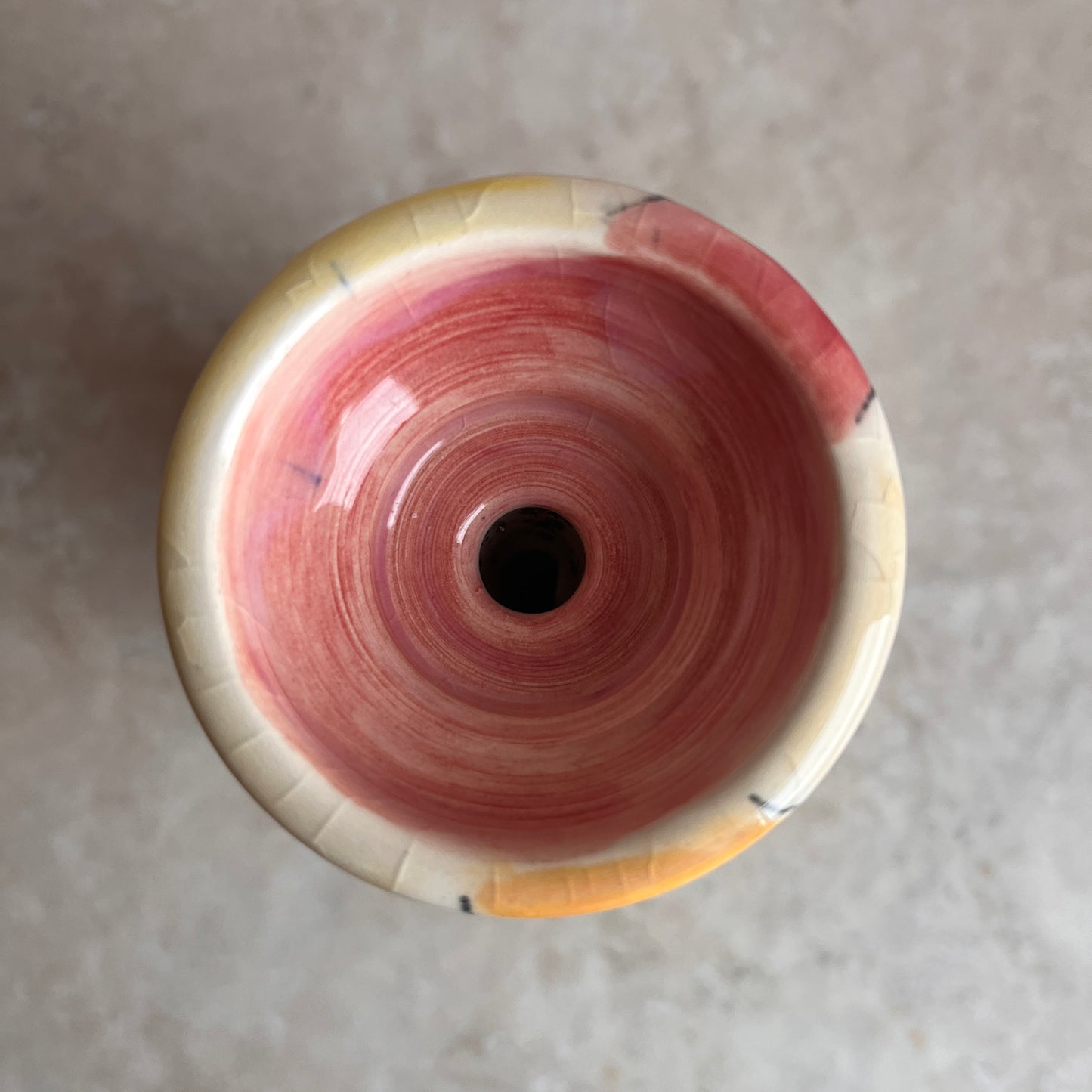 Vintage Large Ceramic Candle Holder