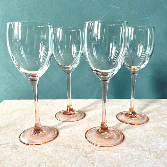 Vintage Wine Glasses Set of 4