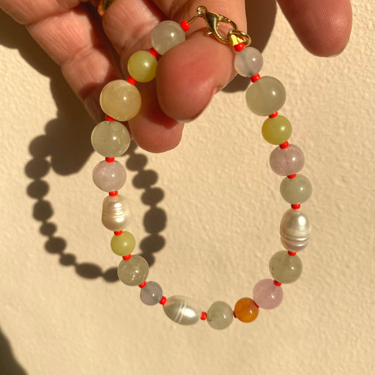 Beaded Pearl Bracelet