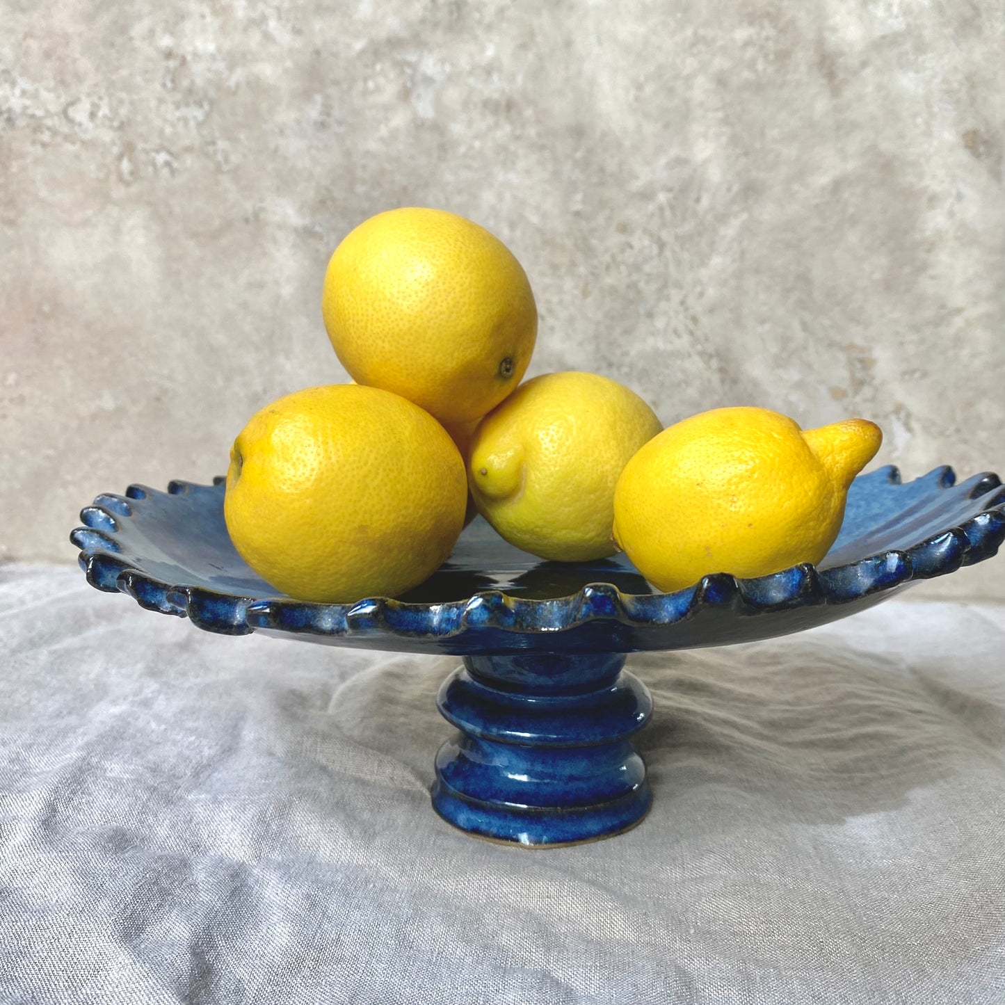 Studio Pottery Footed Serving Bowl