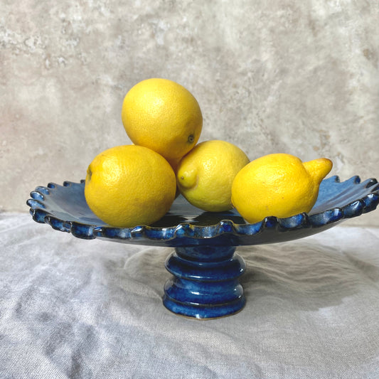 Studio Pottery Footed Serving Bowl