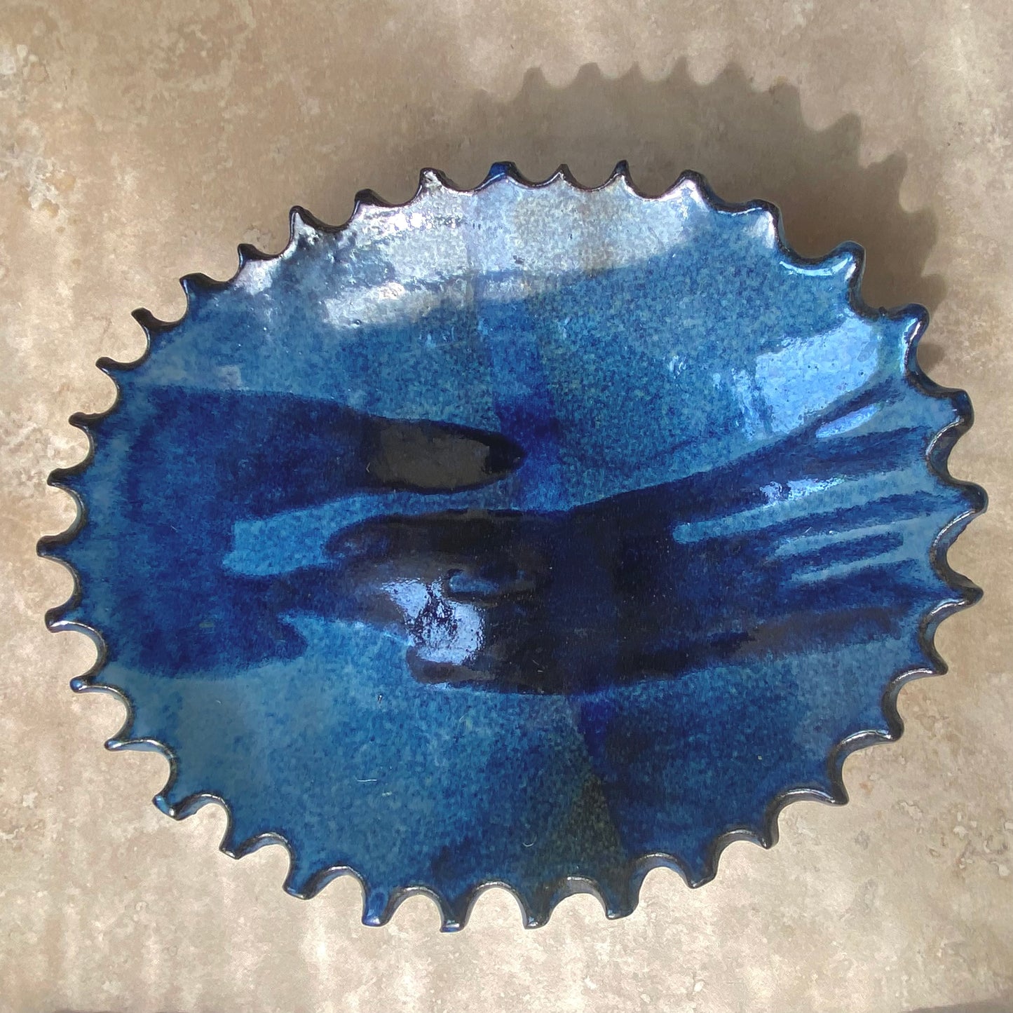 Studio Pottery Footed Serving Bowl