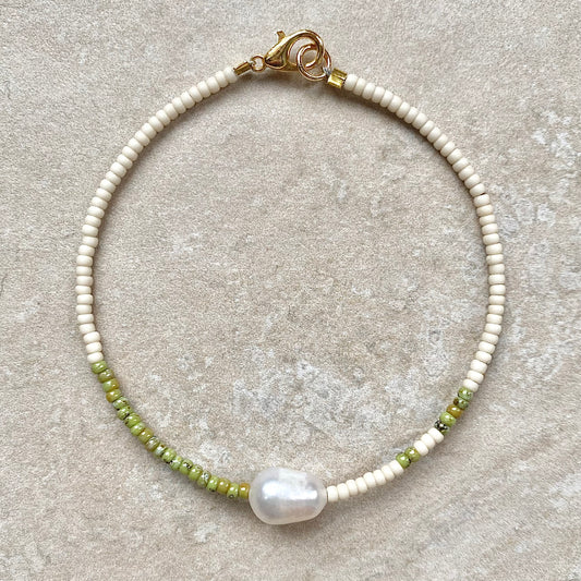 Beaded Pearl Bracelet