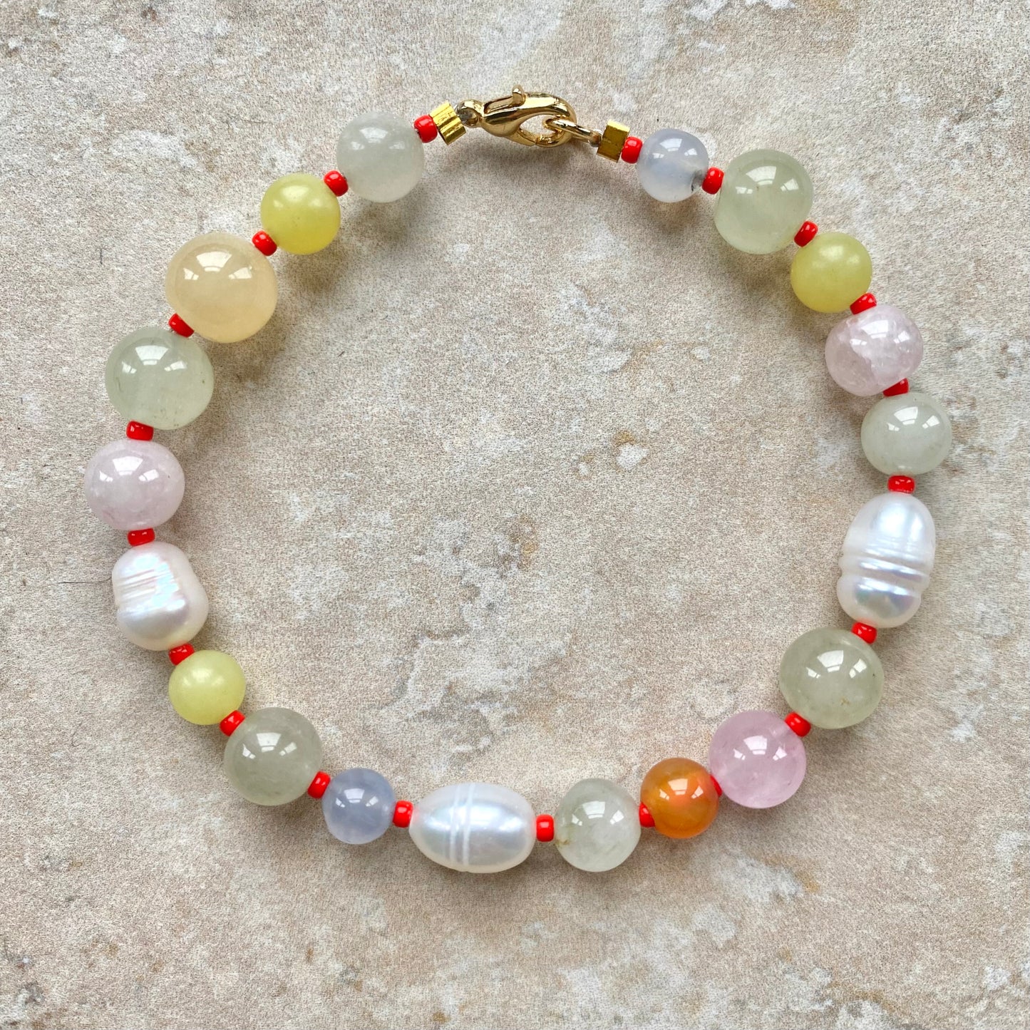 Beaded Pearl Bracelet