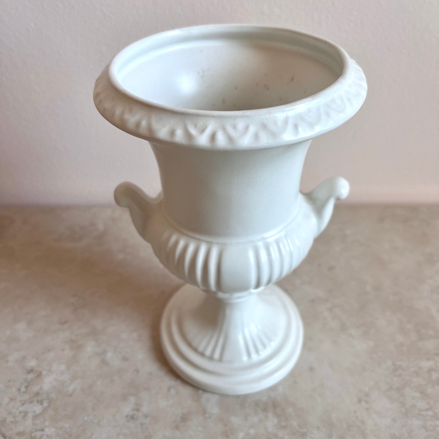 Vintage Cream Urn Vase