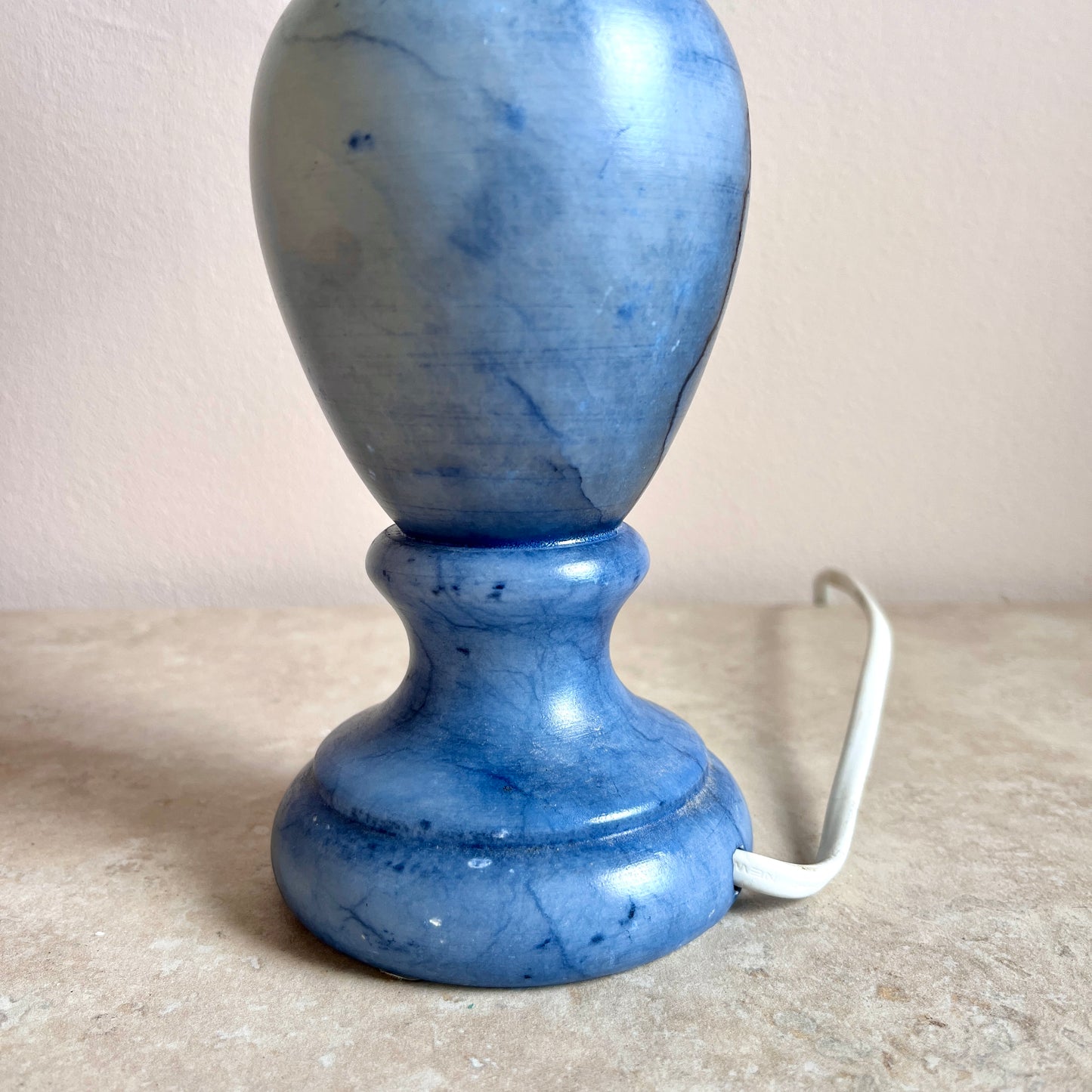 Vintage Blue Stone Lamp