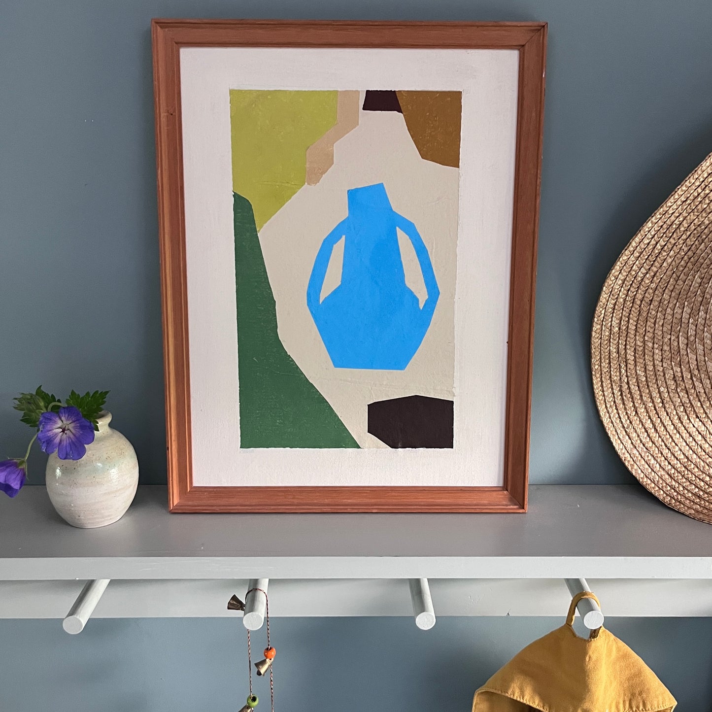 Wonky Vessel - Mixed Media on Calico