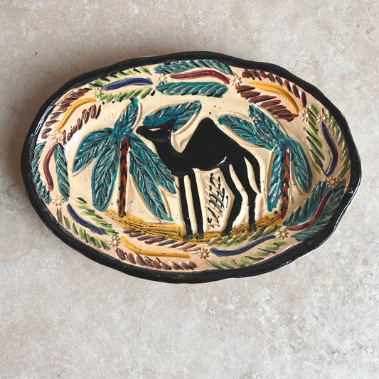 Vintage Tunisian Studio Pottery Wall plate