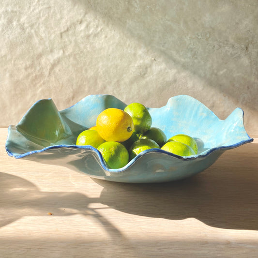 Large Hand-Built Studio Pottery Bowl