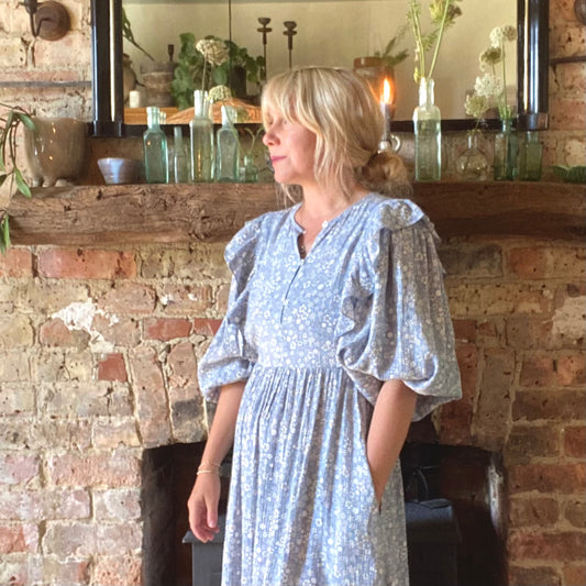 Baum Und Pferdgarten Alona Floral Midi Dress New with Tags Size 38