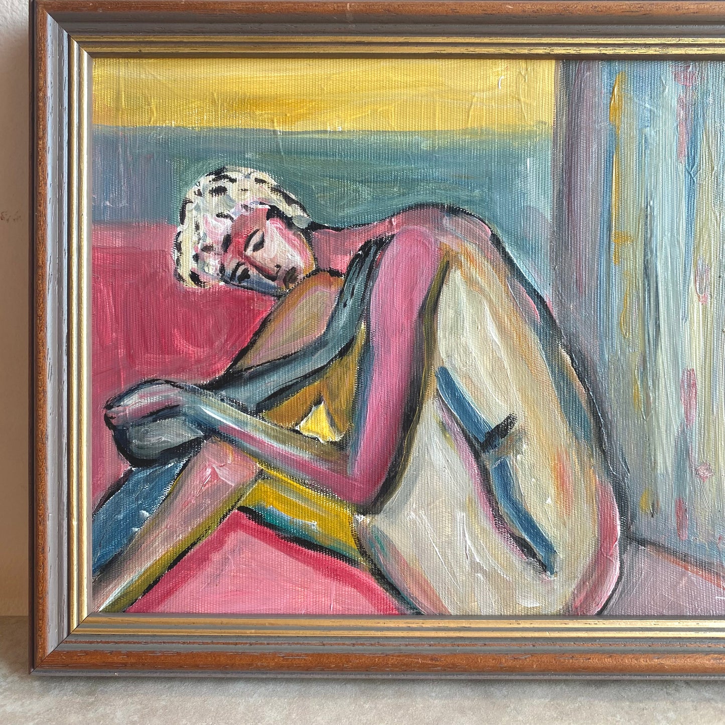 Original Modernist Style Oil Painting