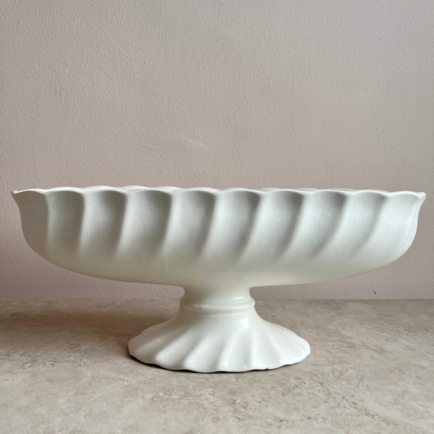 Antique Cream Art Deco Vase