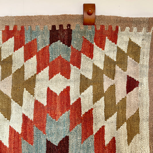 Vintage Flatwoven Turkish Rug