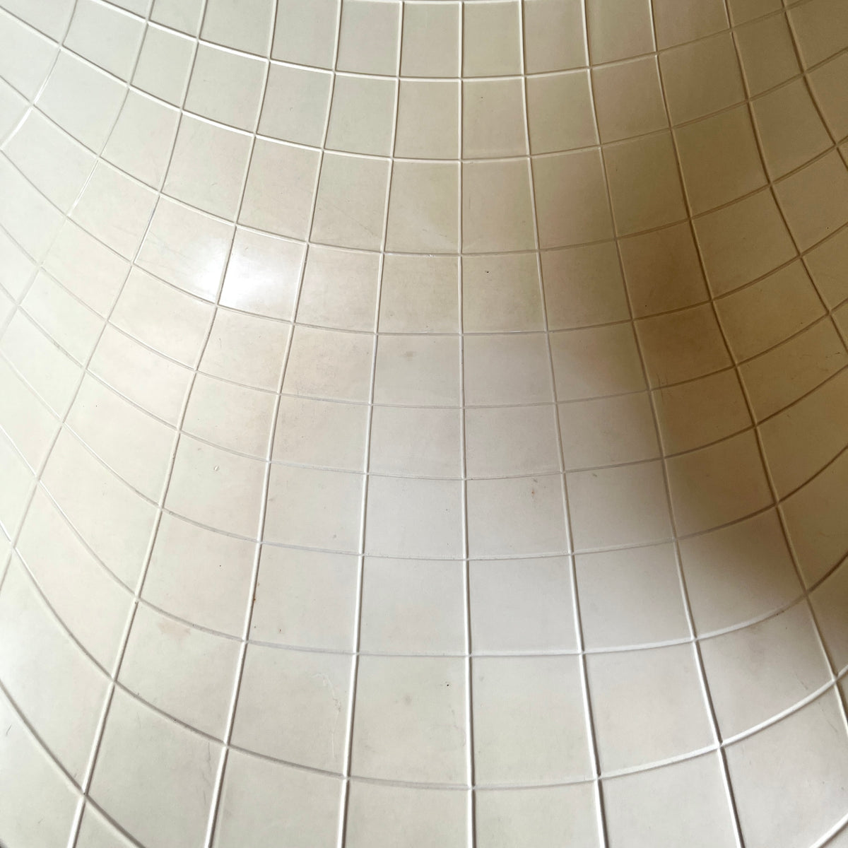 White Sculptural Chair with Chrome Base
