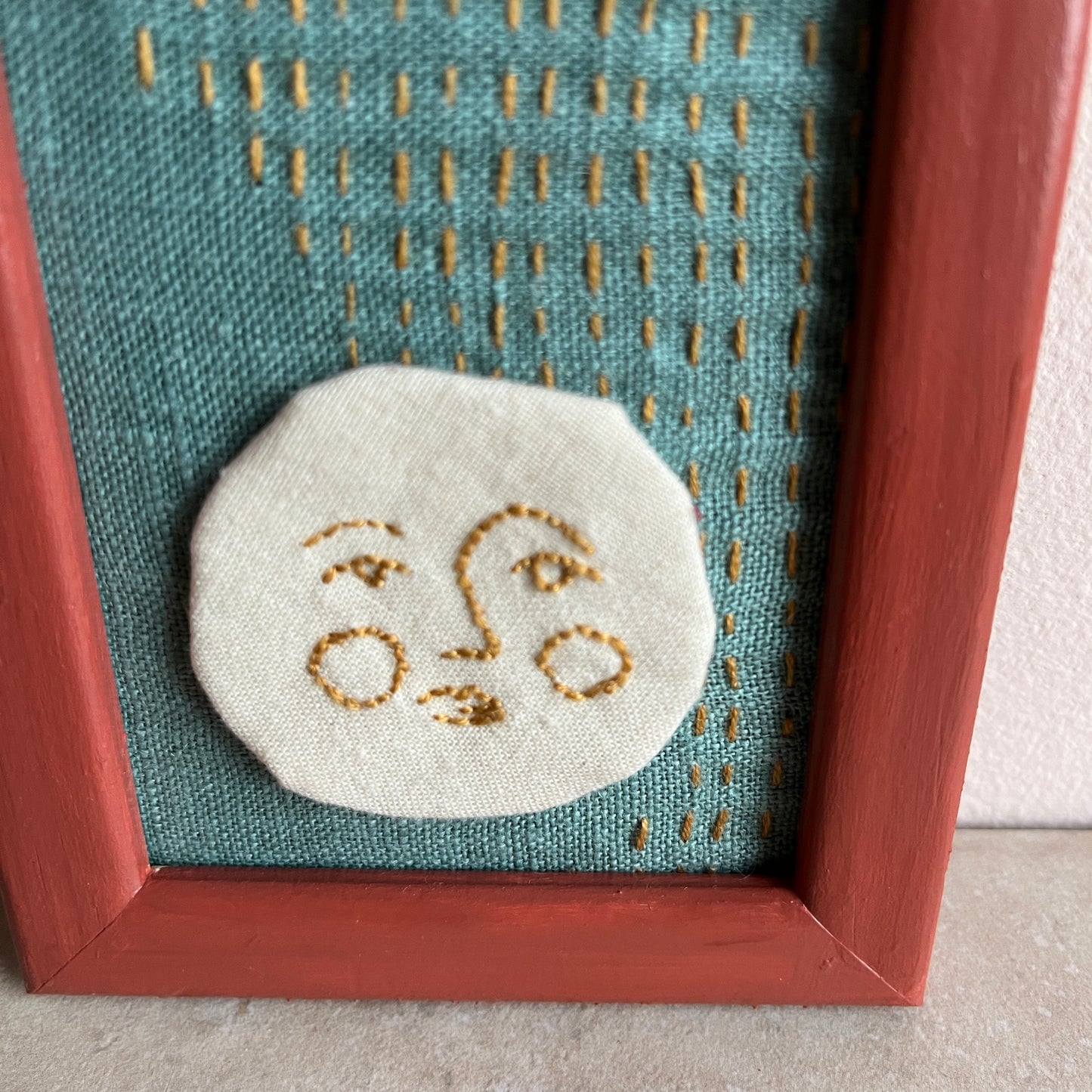 Small Embroidered Moon