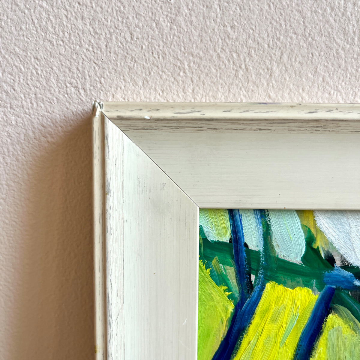 Abstract Forest Oil Painting in Green