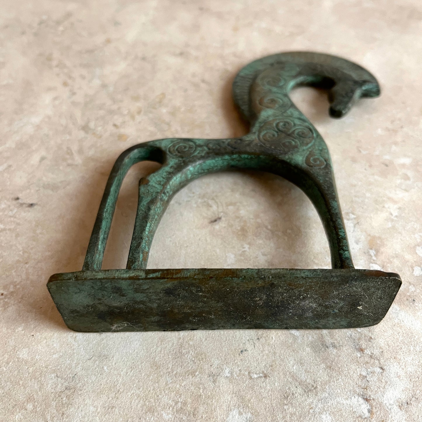 Vintage Greek-style Horse Figurine