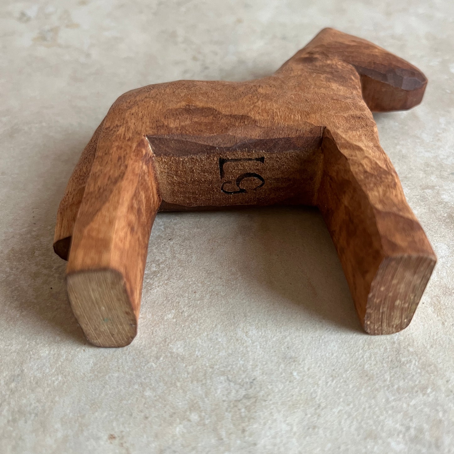 Mid-Century Wooden Carved Icelandic Horse