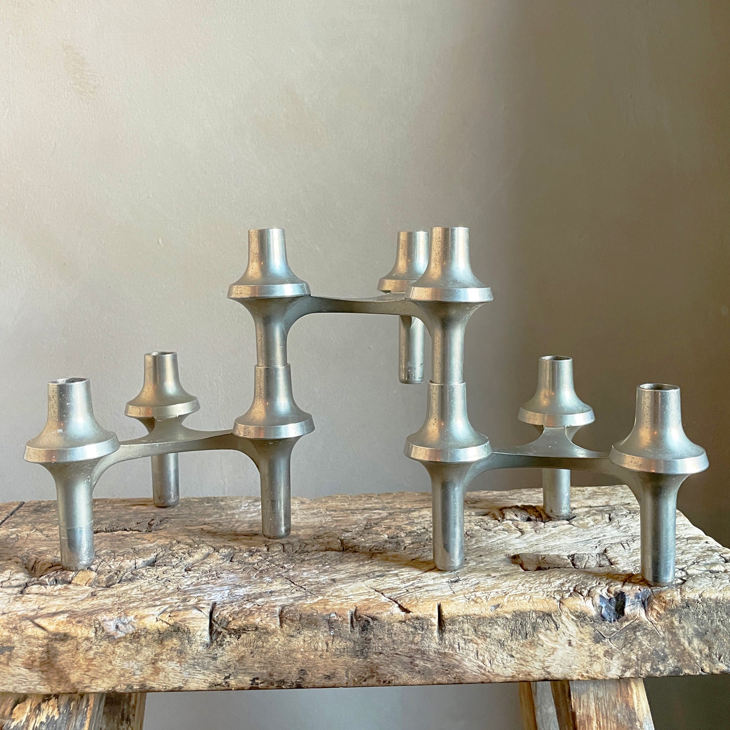 Modular Mid-Century Stoff Nagel-Style Candleholders