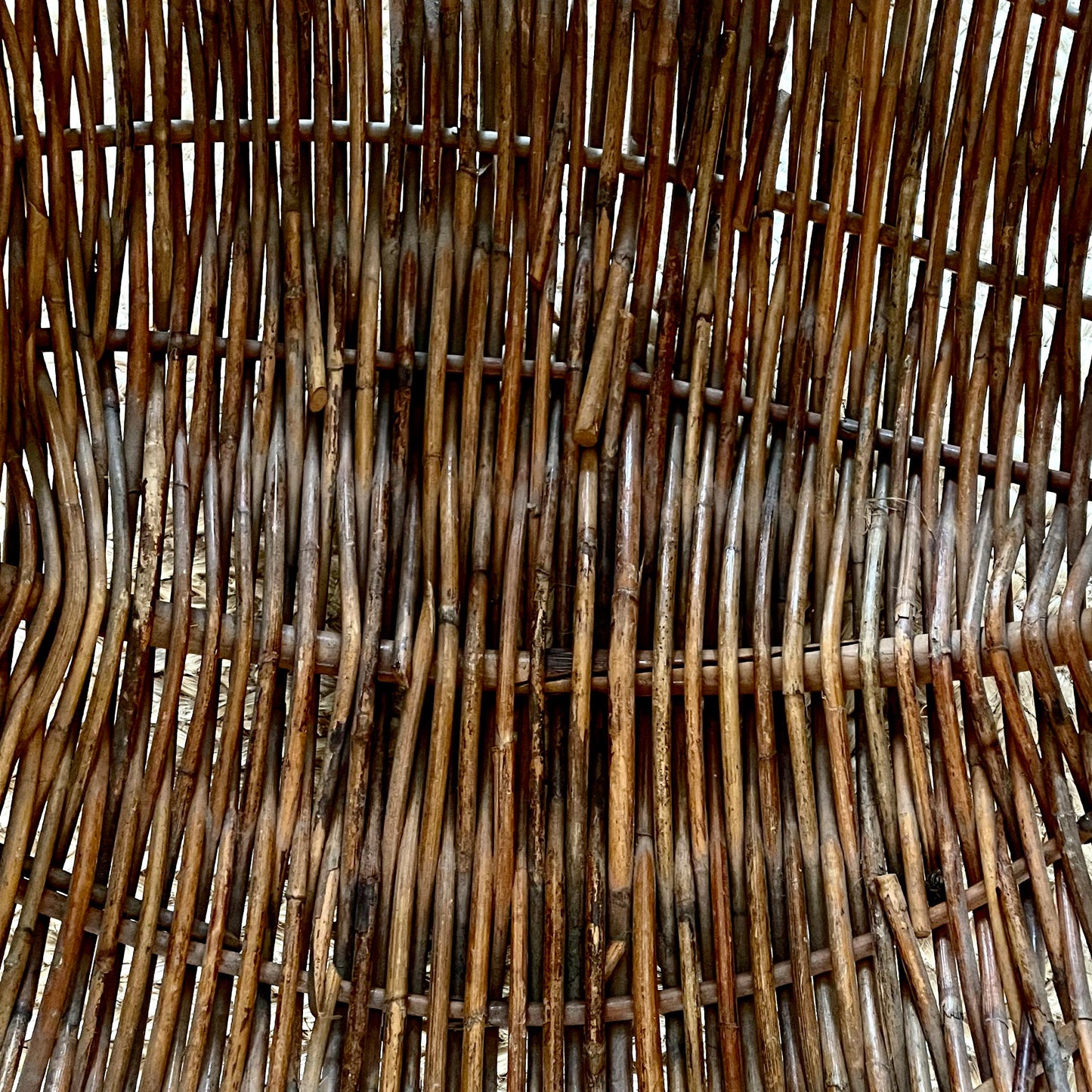 Vintage Oversized Wicker Basket