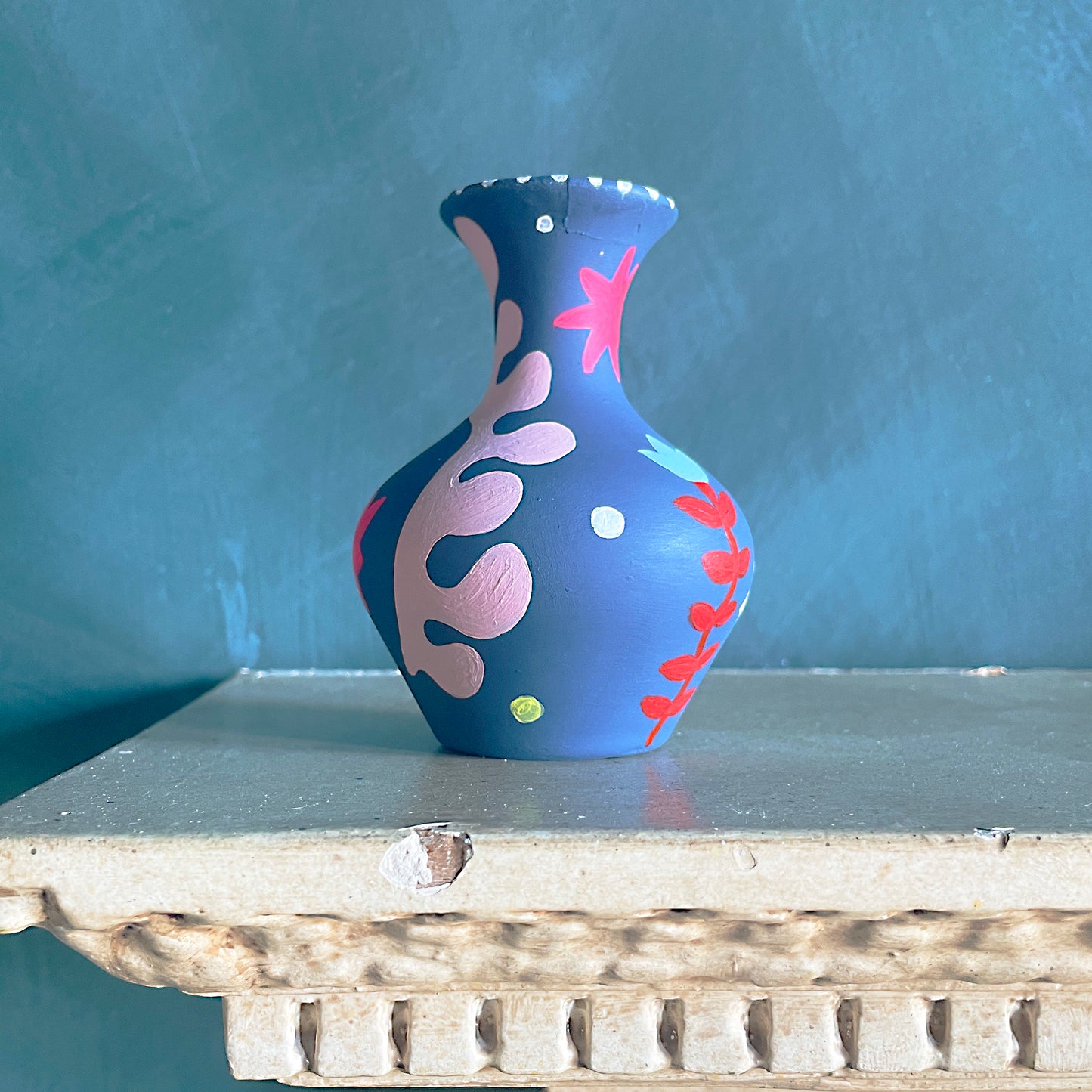 Abstract Leaves Vase