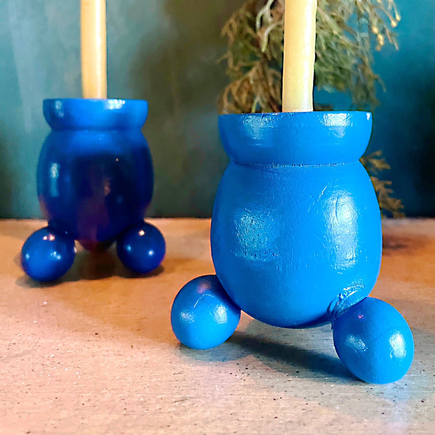 Vintage Swedish Advent Candle Holders