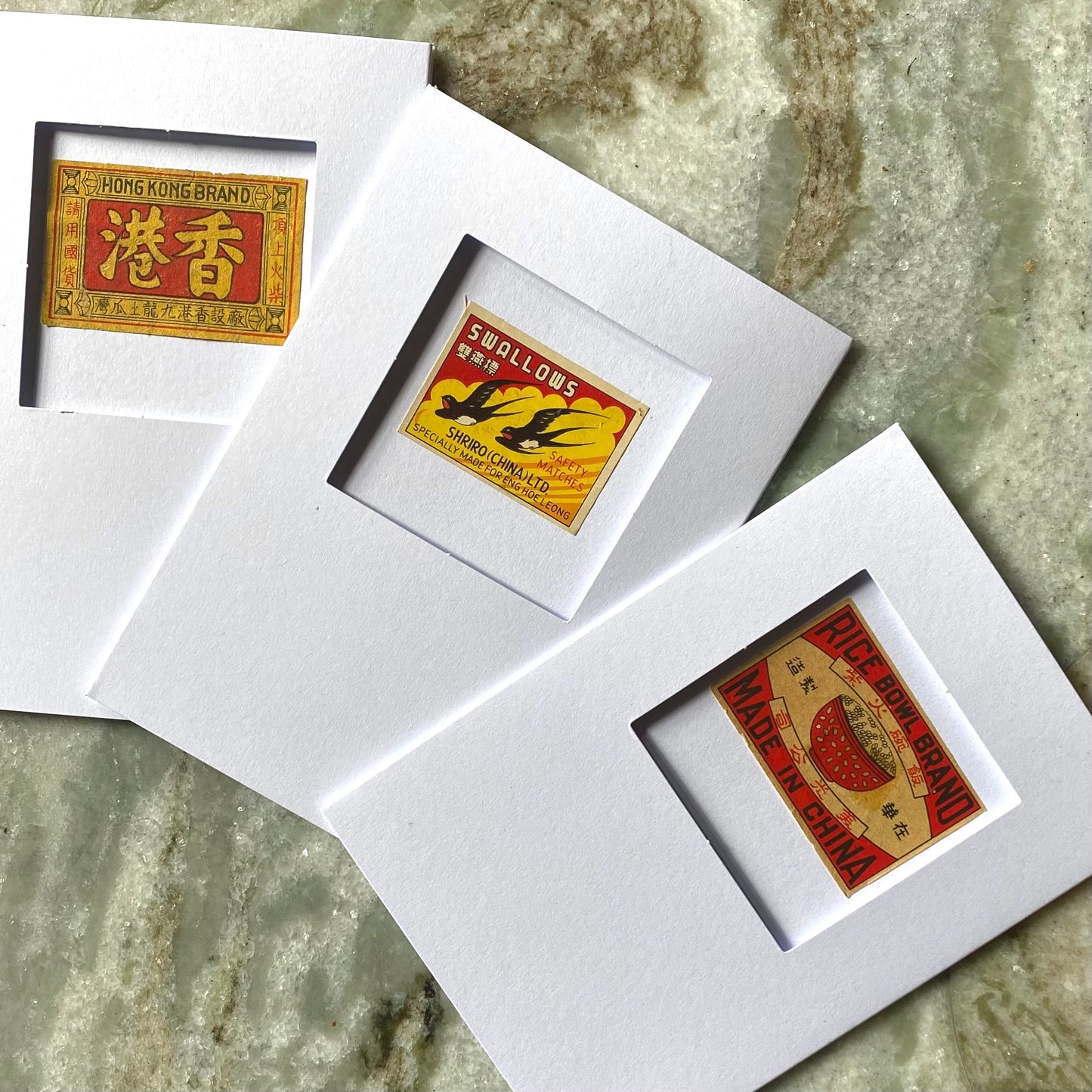 Vintage Matchstick Box Greeting Cards