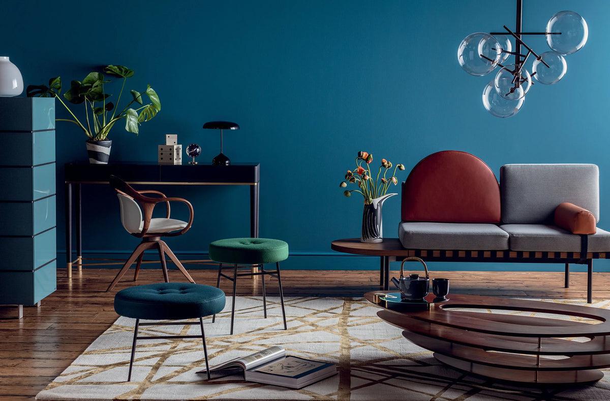Interior styling by Ida Jacobsson-Wells for Harrods, featuring contemporary furniture, lighting and decorative objects