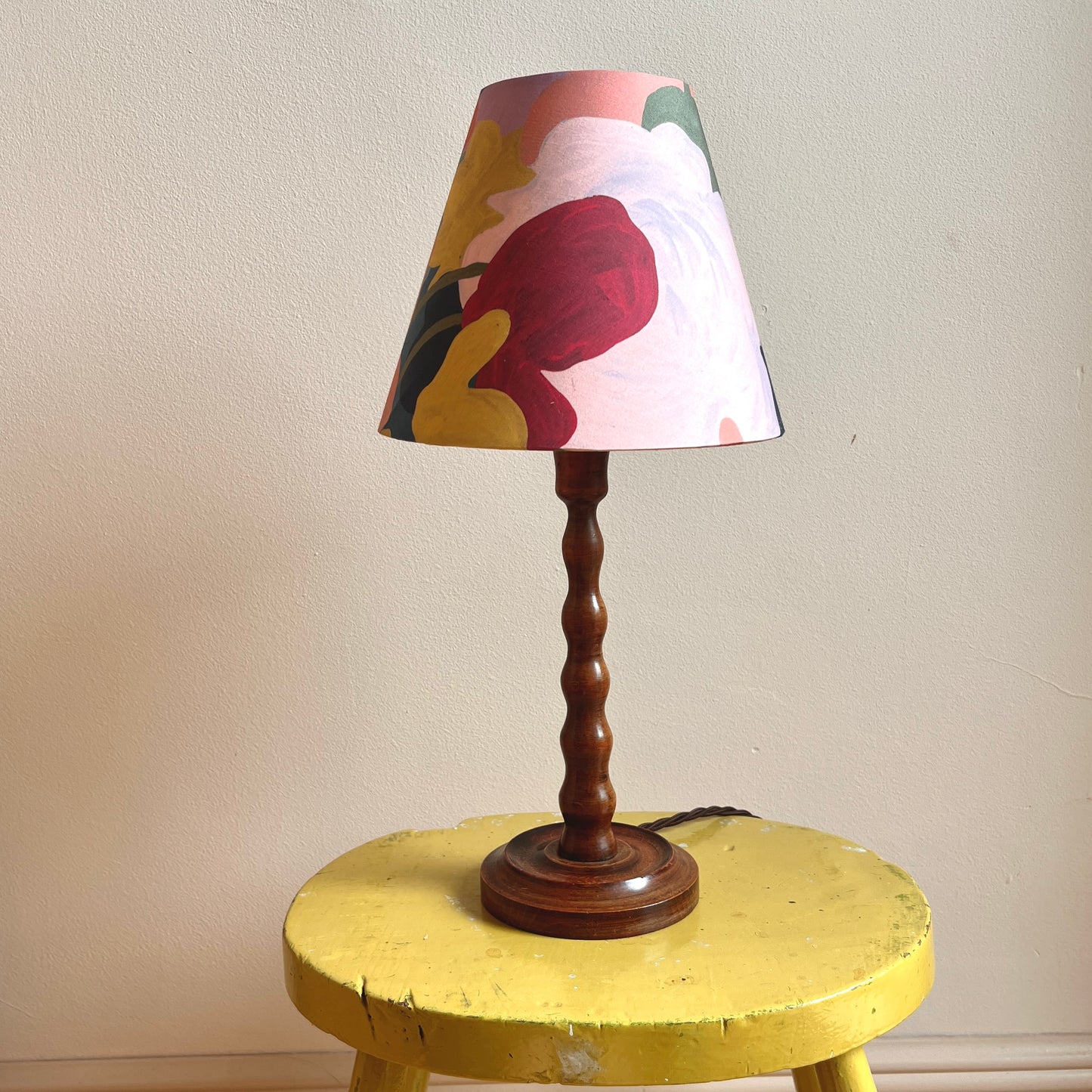 Vintage Table Lamp with Liberty London lampshade
