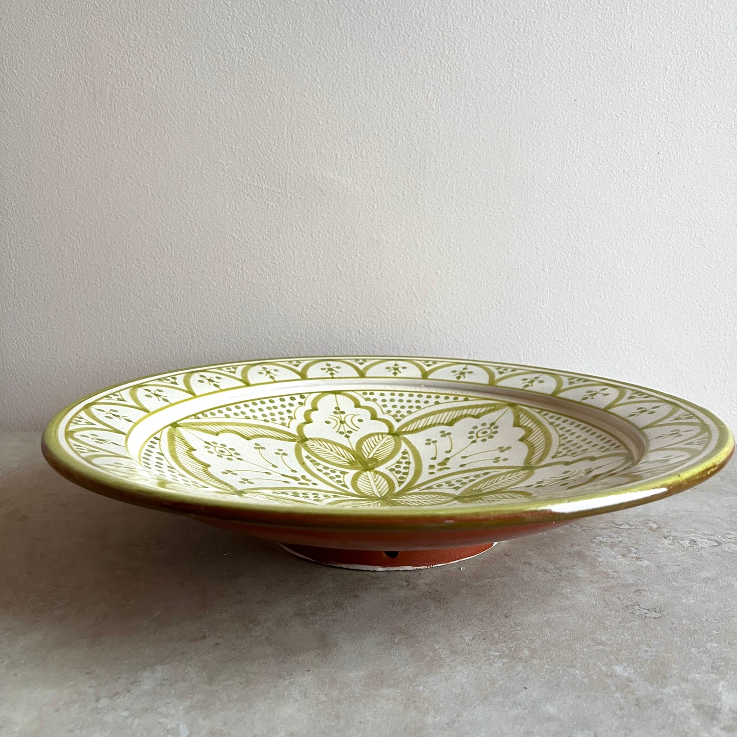 Moroccan Hand-Painted Ceramic Serving Bowl