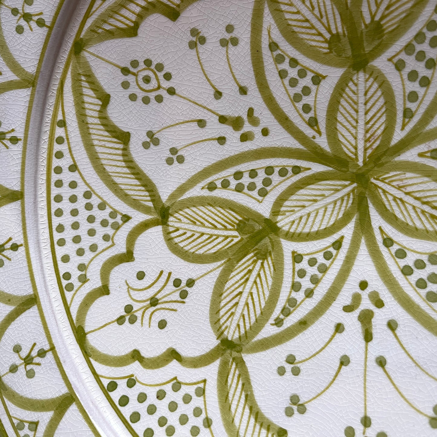 Moroccan Hand-Painted Ceramic Serving Bowl