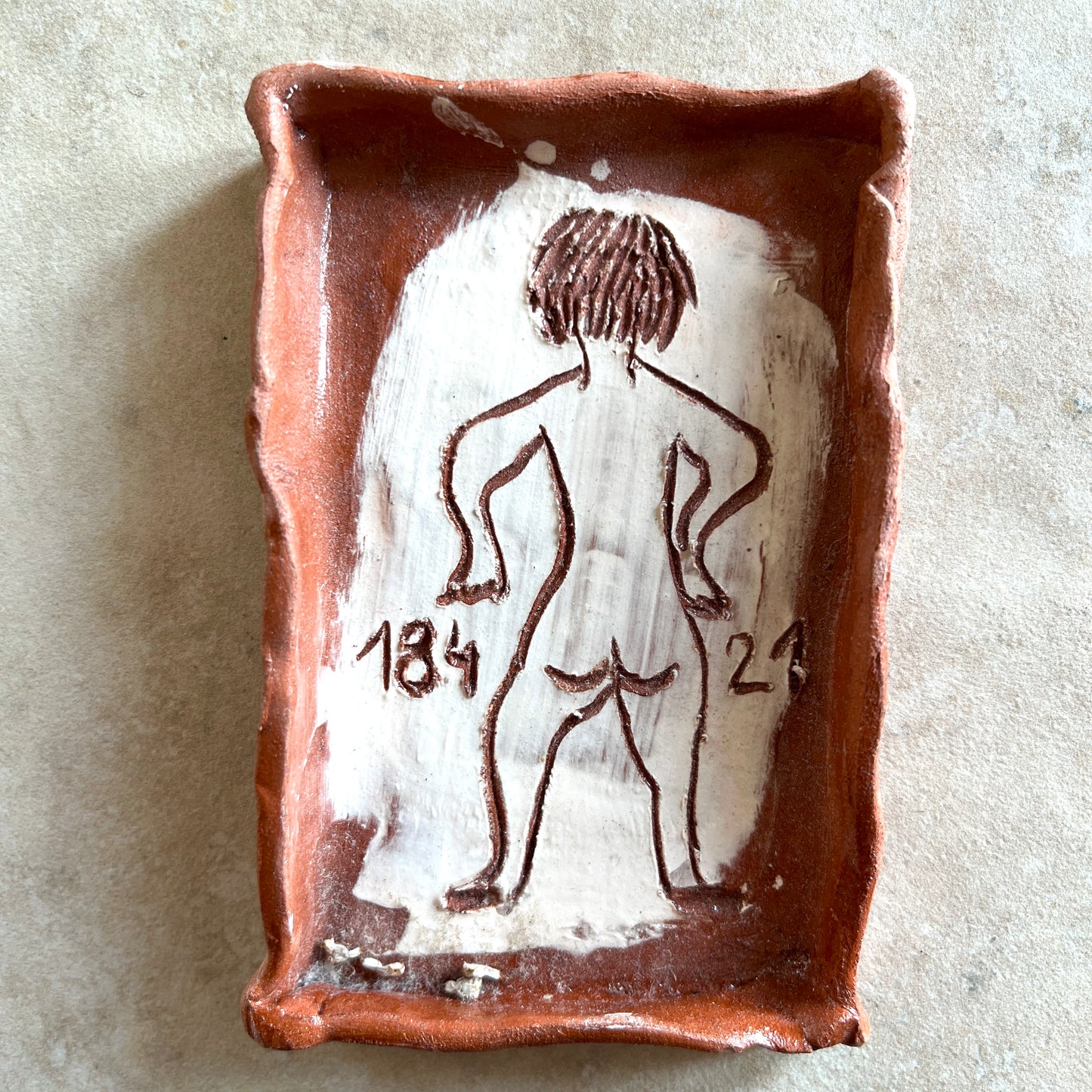 Handmade ceramic tiles/ trinket dishes