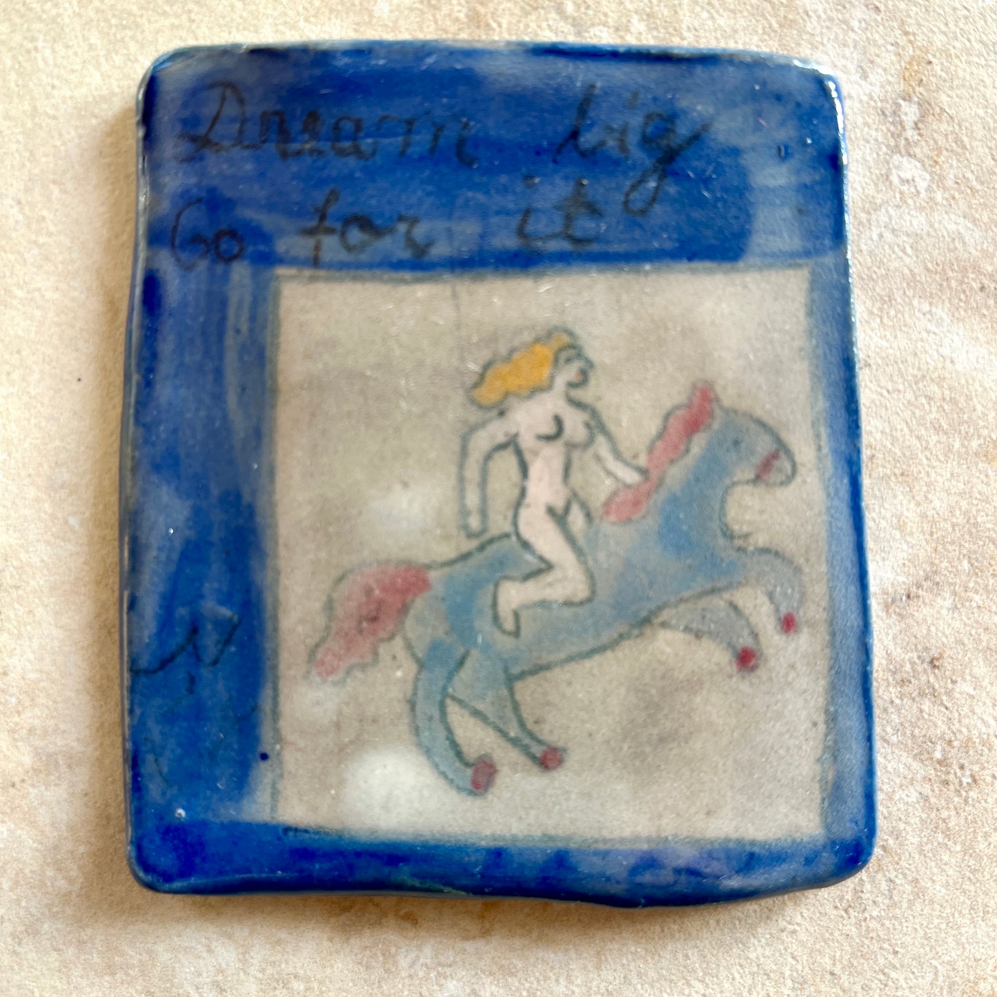 Handmade ceramic tiles/ trinket dishes