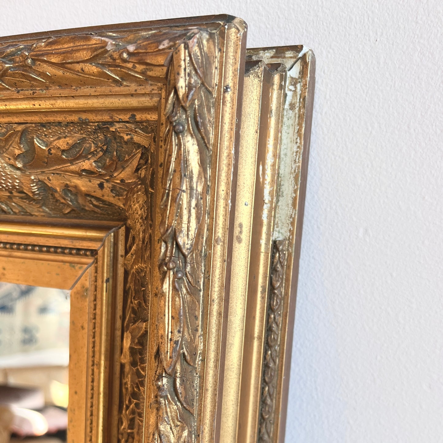 Antique Ornate Gilt Framed Wall Mirror