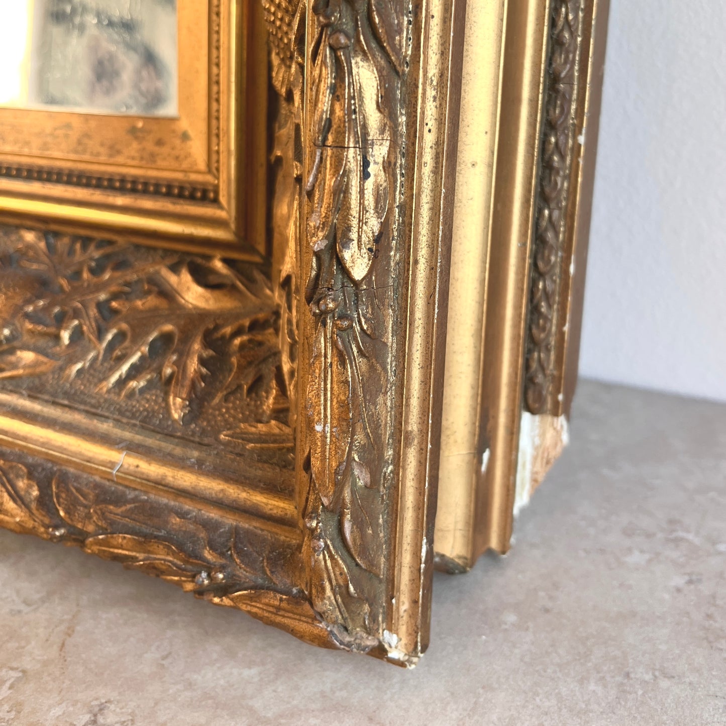 Antique Ornate Gilt Framed Wall Mirror