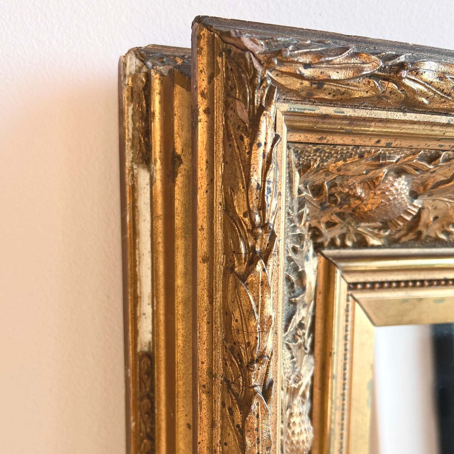 Antique Ornate Gilt Framed Wall Mirror