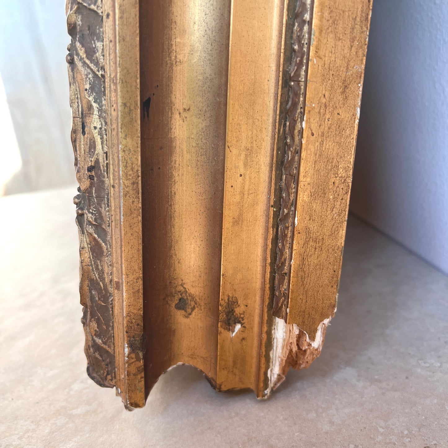 Antique Ornate Gilt Framed Wall Mirror