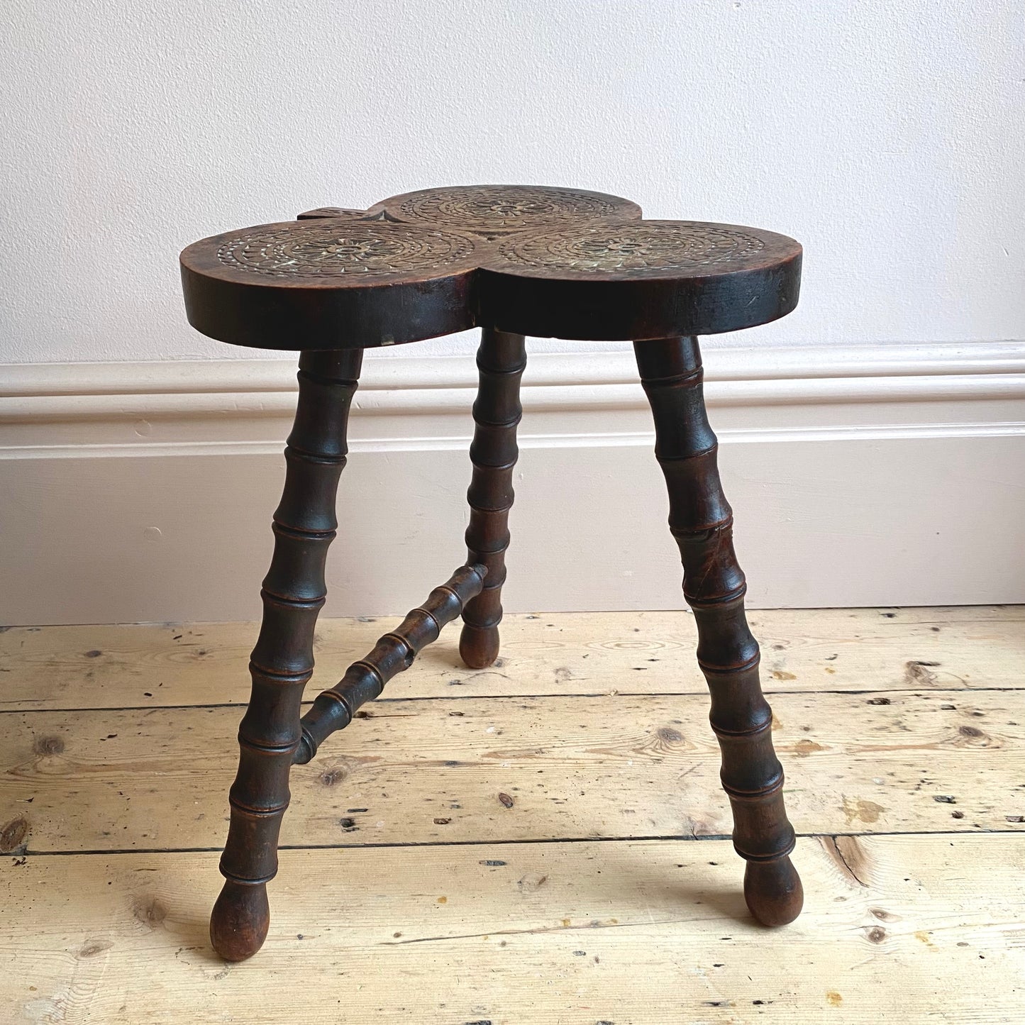 Vintage Cloverleaf Stool