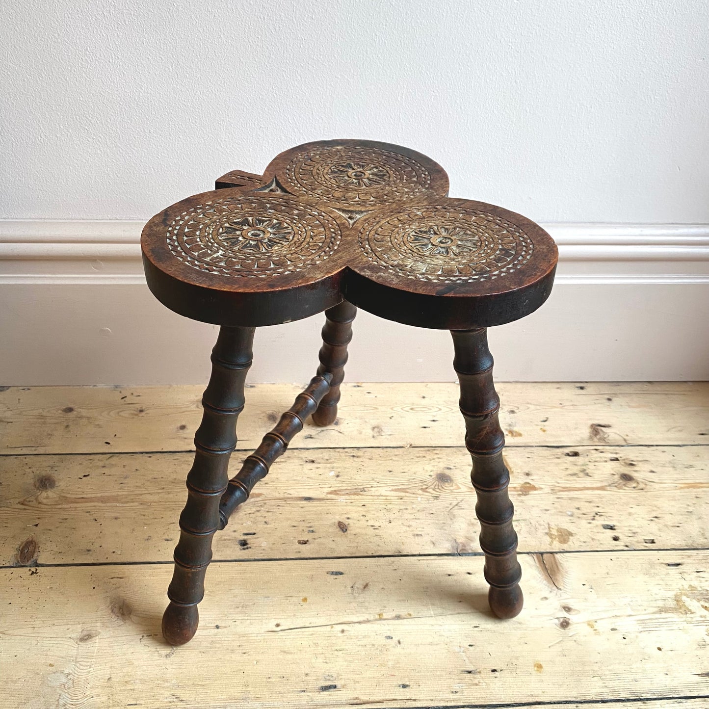 Vintage Cloverleaf Stool