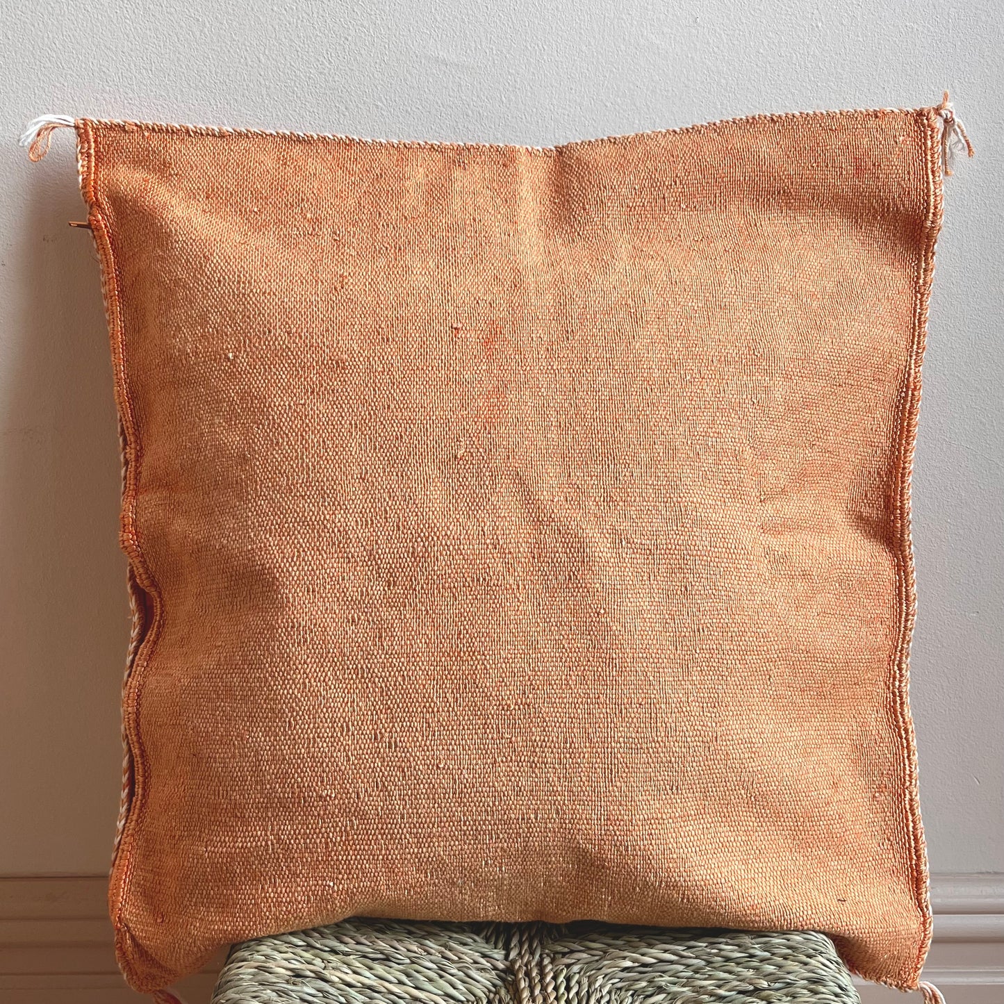 Burnt Orange Moroccan Cactus Silk Cushion Cover