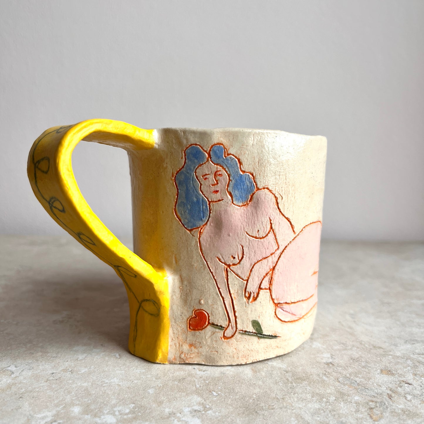 Hand-built Rustic Mug