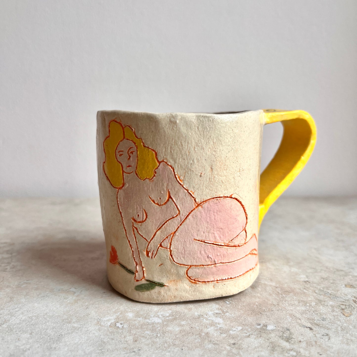 Hand-built Rustic Mug