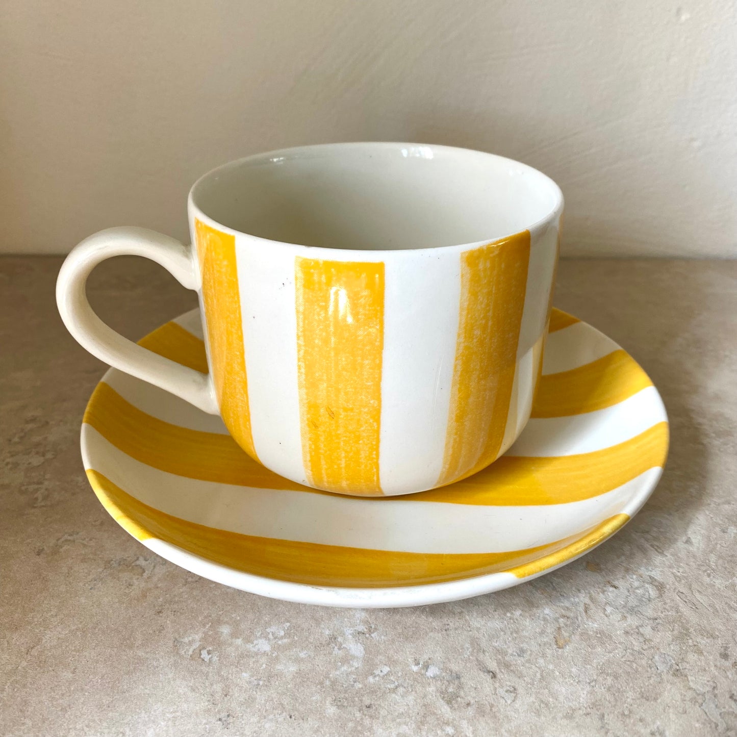 Set of two Vintage Grindley Breakfast Cups and saucers