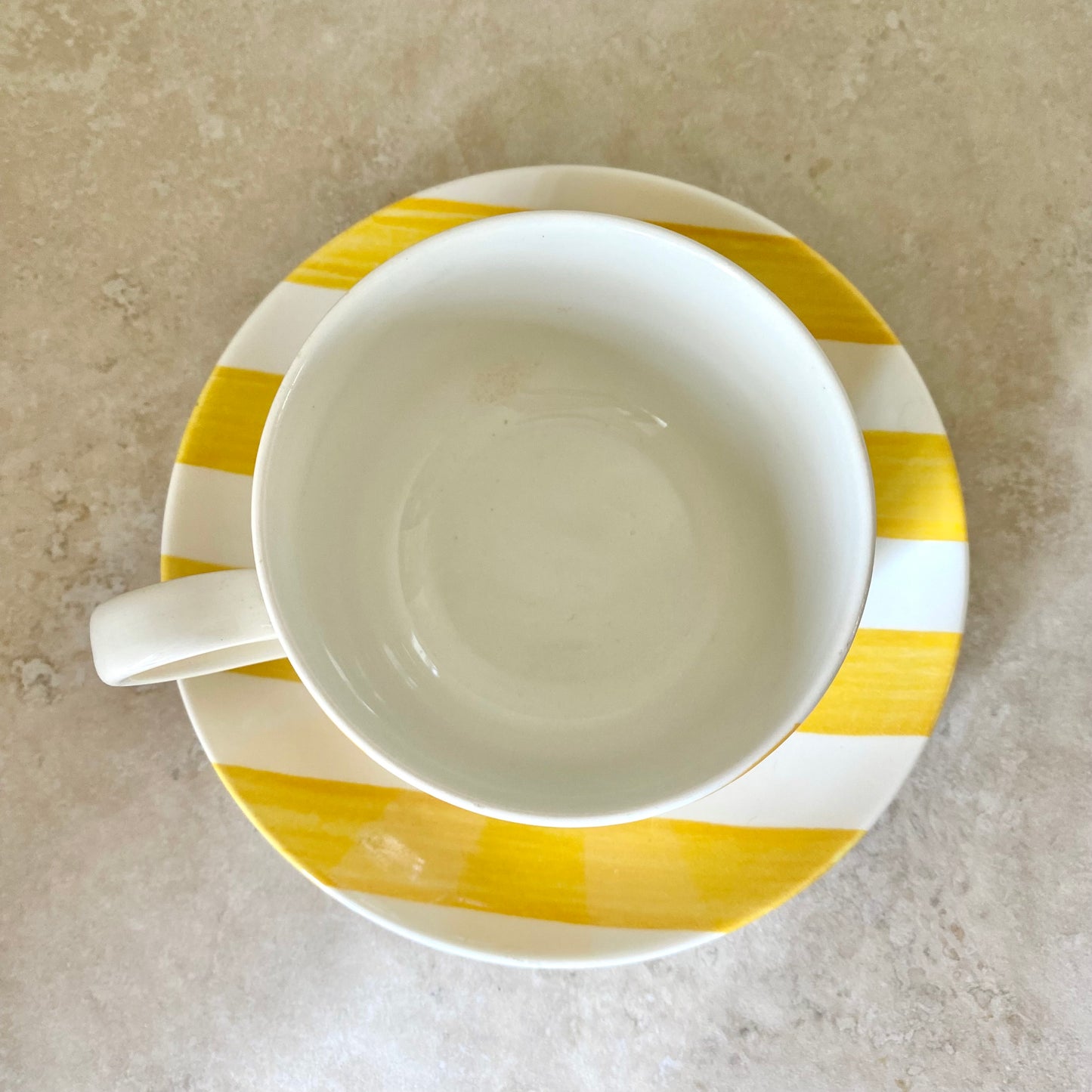 Set of two Vintage Grindley Breakfast Cups and saucers