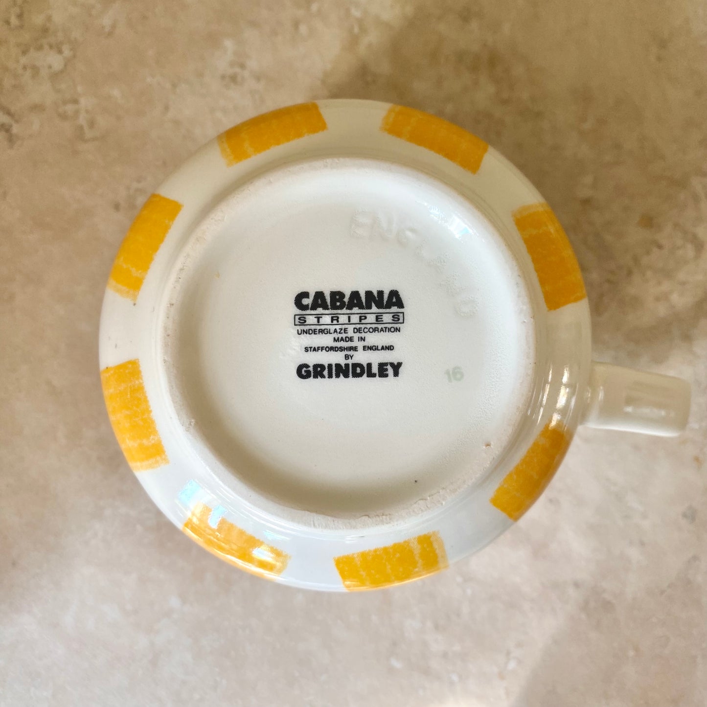 Set of two Vintage Grindley Breakfast Cups and saucers