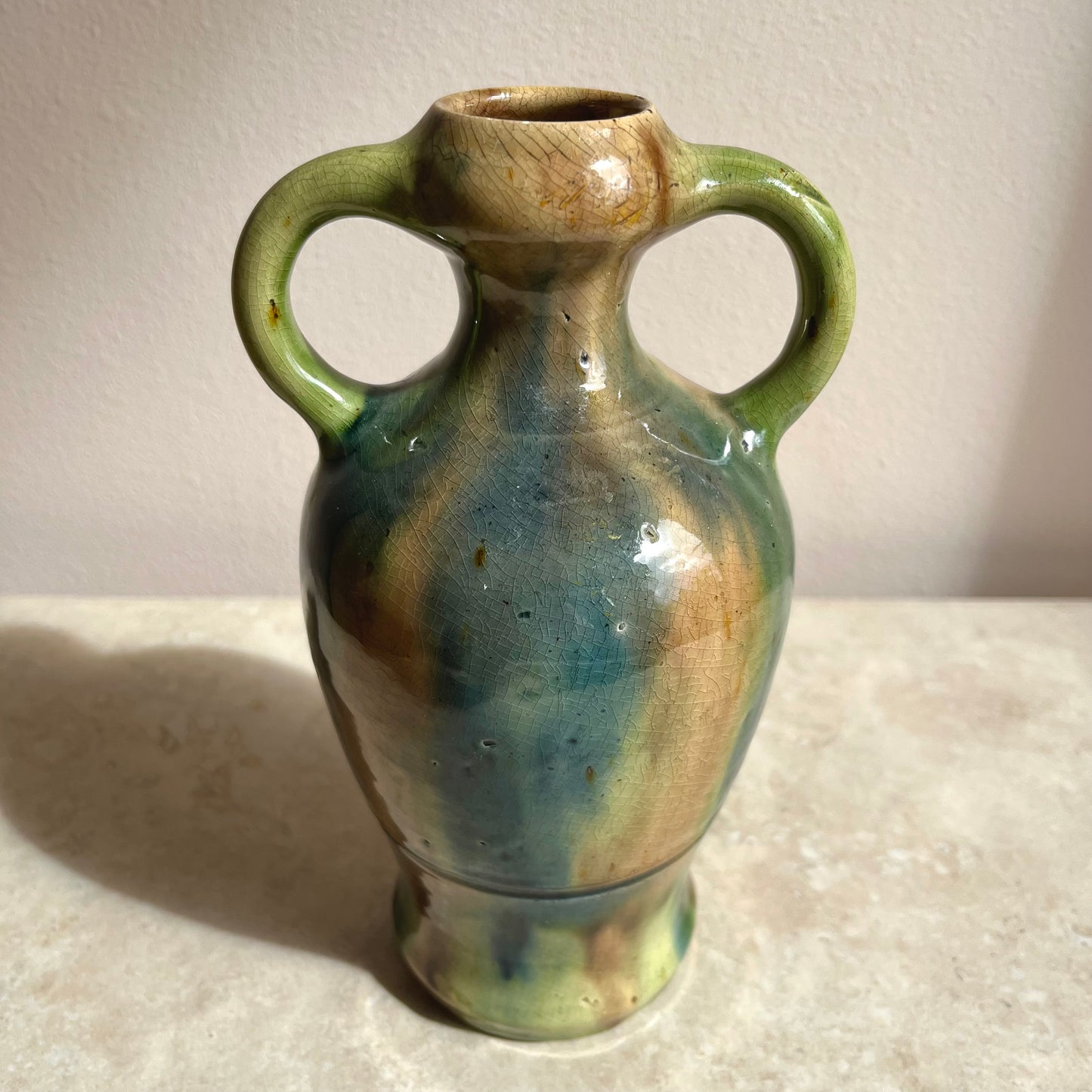 Vintage Art Deco Belgian Studio Pottery Vase