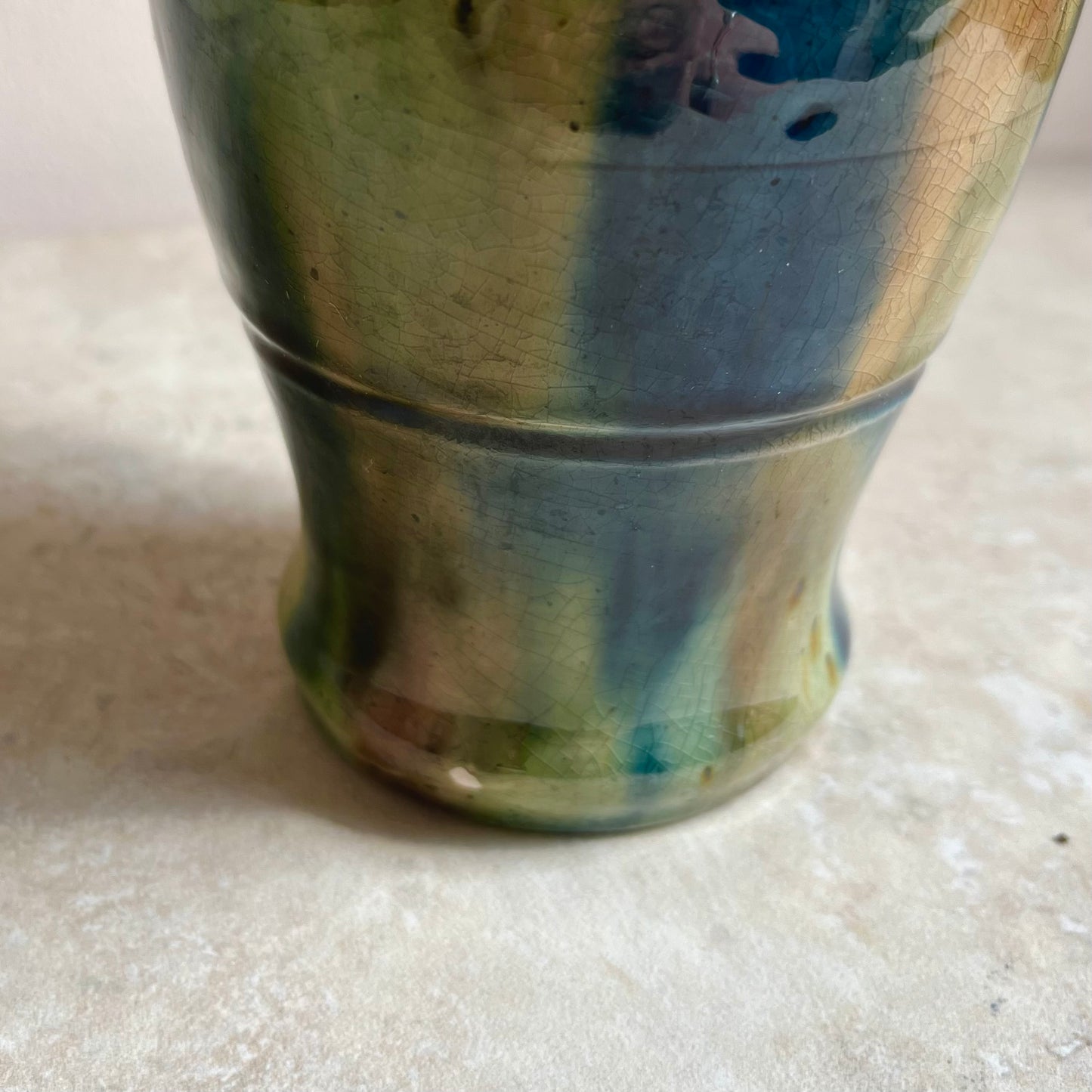 Vintage Art Deco Belgian Studio Pottery Vase